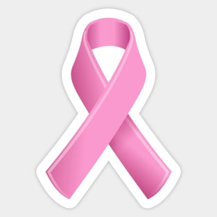 Breast Cancer Awareness Pink Ribbon Sticker